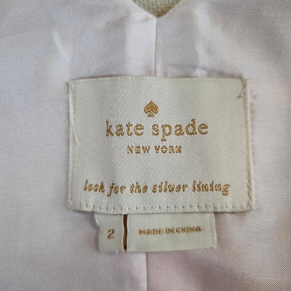 Kate Spade Pink Rose Embossed Jacquard Dress - Size 2 - Picture 6 of 8